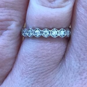 Moissanite Eternity Band